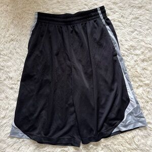 Nike Black and Silver Basketball Shorts